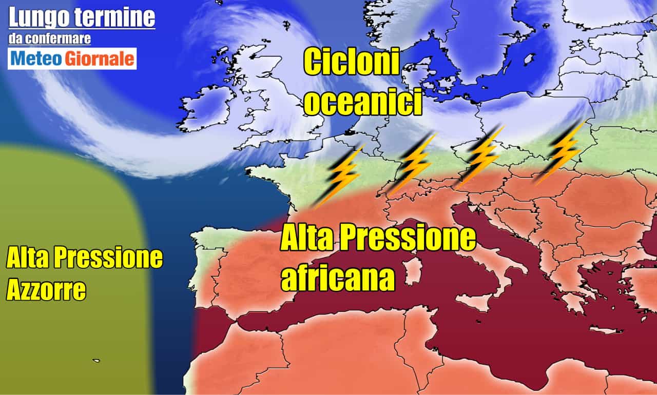 Meteo 15 giorni sino al 26 Giugno: il rischio di una lunga ondata di caldo africano
