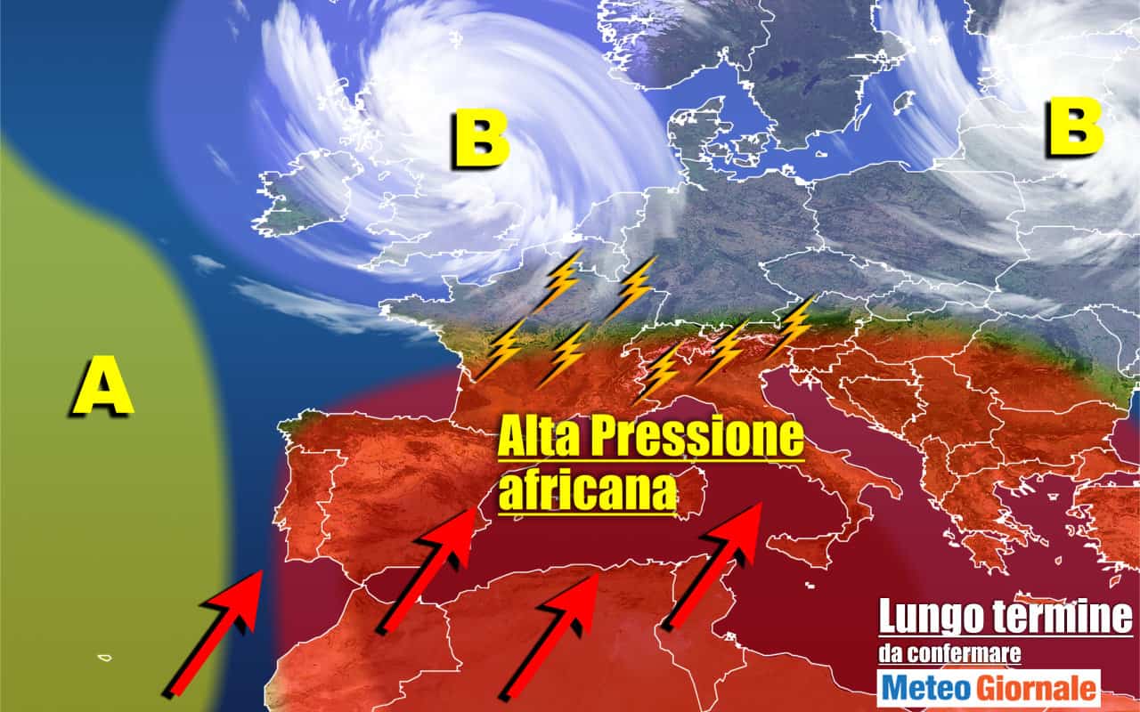 Meteo sino al 23 Giugno. 15 giorni dal Refrigerio e Temporali verso un Cattivo Anticiclone Africano