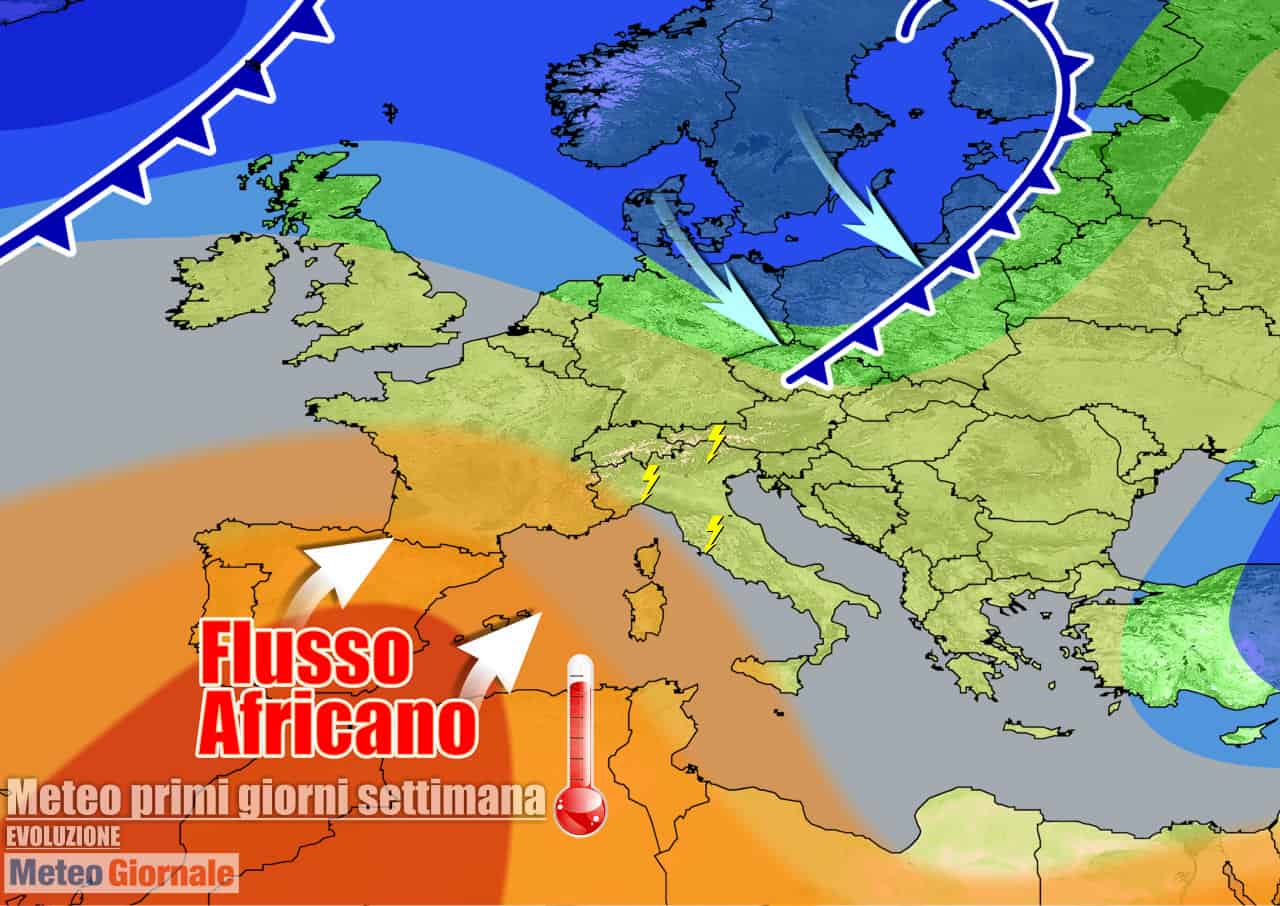Meteo 7 Giorni: anticiclone riconquista l’Italia, poi super caldo africano
