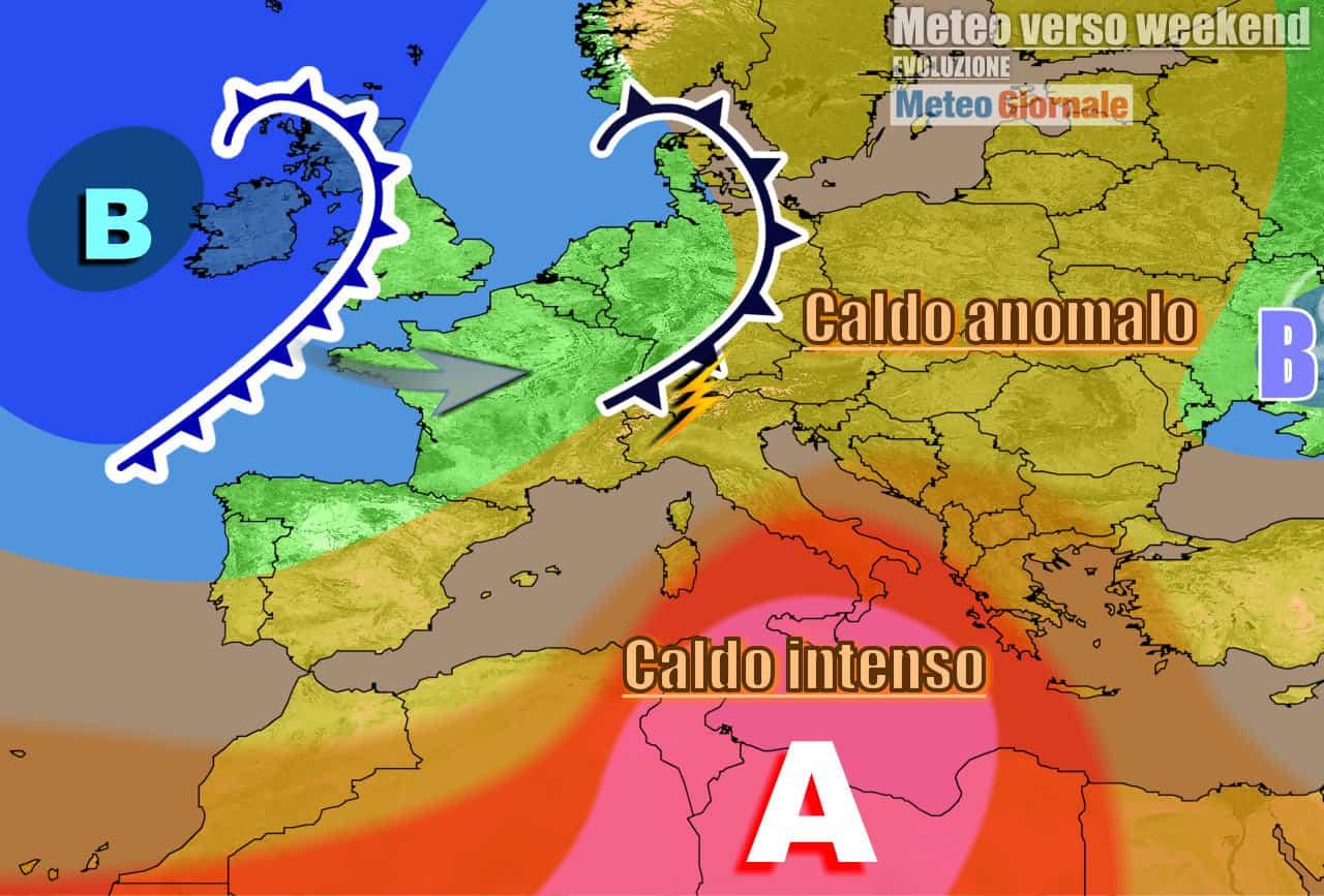 Meteo 7 Giorni: caldo infuocato persistente, ma altri temporali al Nord