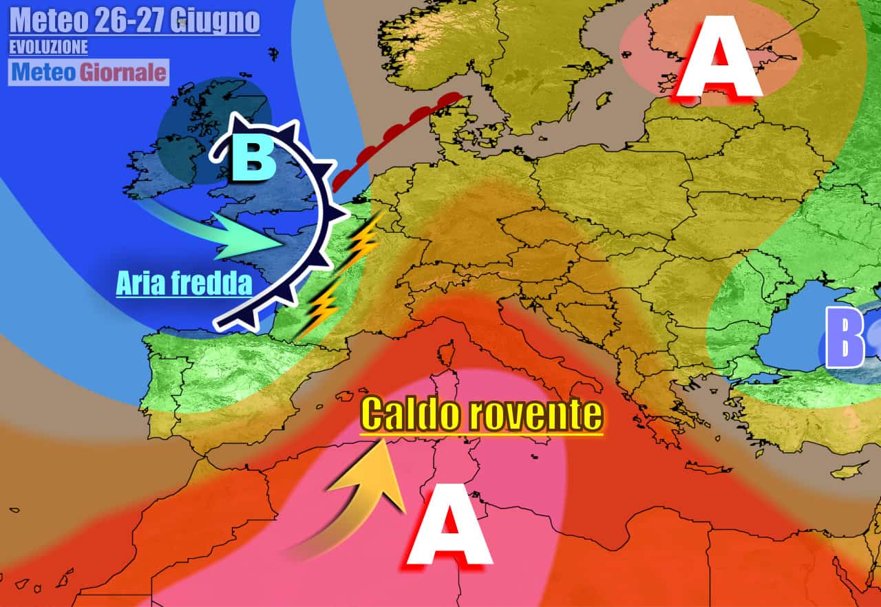 Meteo 7 Giorni: più di 40°C con l’Anticiclone Africano, ma ancora temporali