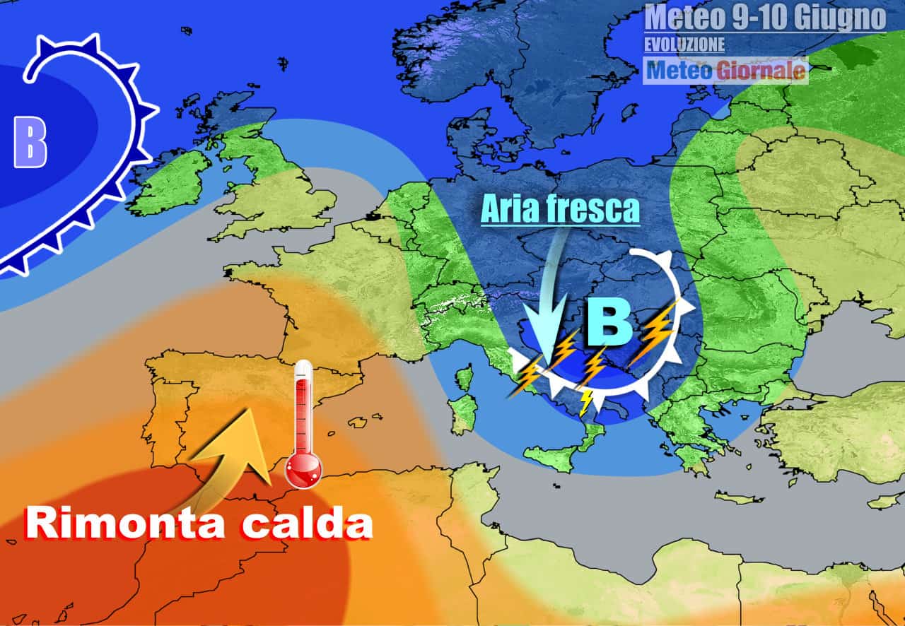 Meteo 7 Giorni: ondata di temporali e fresco. Dal weekend novità importanti