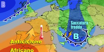 Fase instabile e fresca al Centro-Sud i prossimi giorni