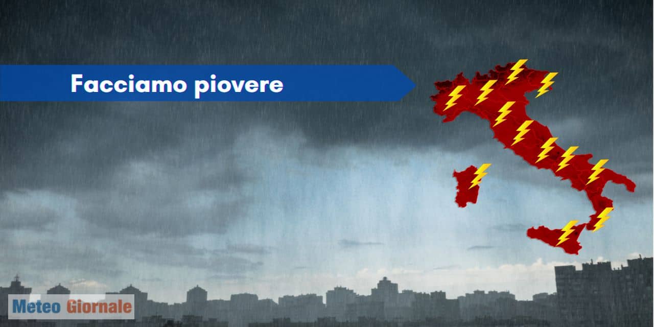 Meteo, la pioggia non c’è, facciamo piovere in Italia con il cloud seeding