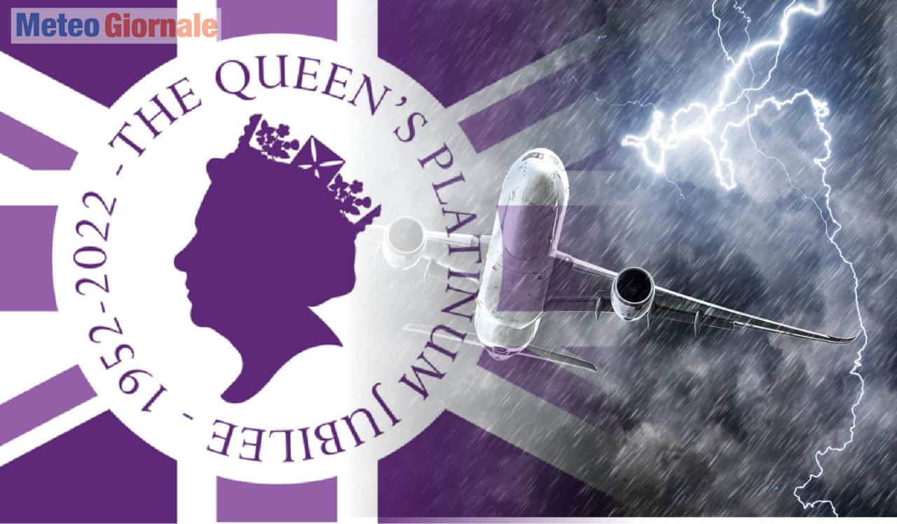 Grandine e fulmini, il meteo spaventa l’aereo della Regina Elisabetta
