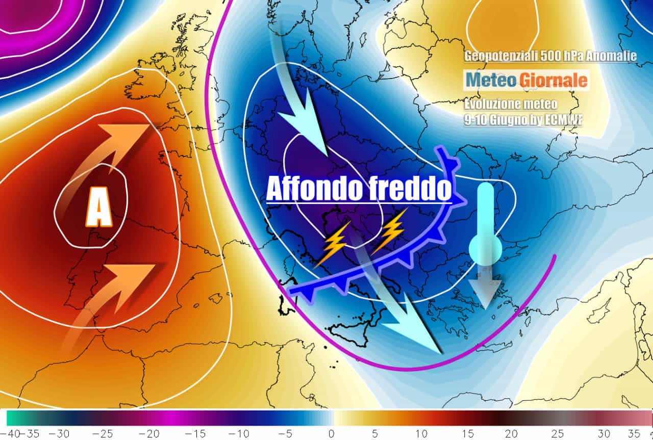 Meteo: assalto temporali verso Centro-Sud, crollo termico. Estate pit stop