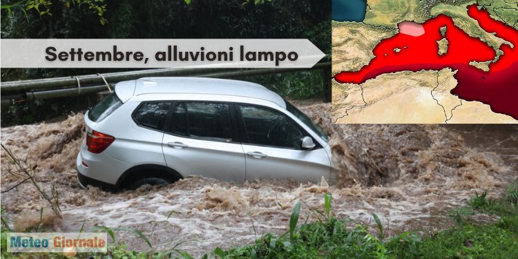 Meteo, La Niña favorevole per le alluvioni lampo a Settembre. Mediterraneo caldo come ai Tropici