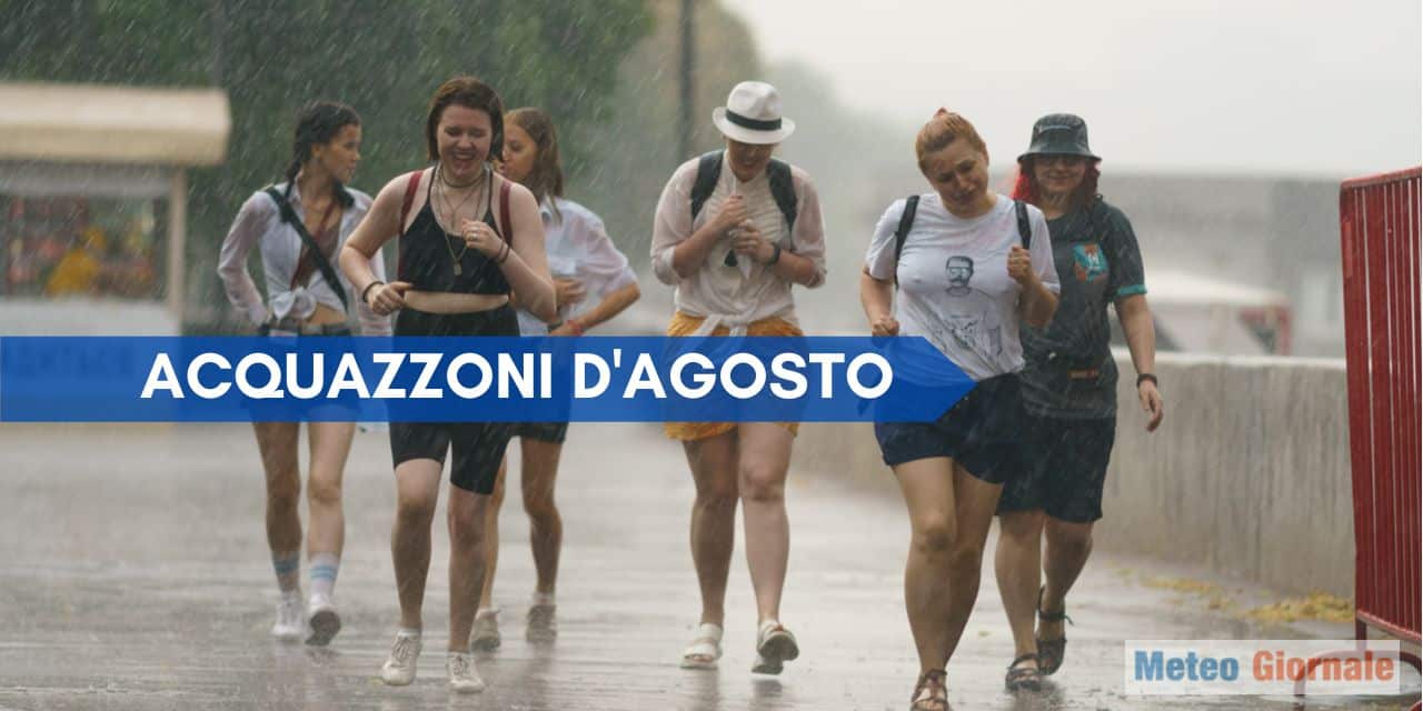 Acquazzoni e caldo. Analisi del Meteo dell’Aeronautica sino al 21 Agosto