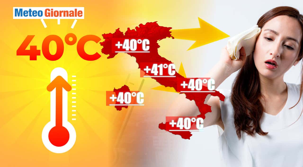 Meteo weekend rovente: 40 gradi ancora. Prossima settimana ancora più caldo