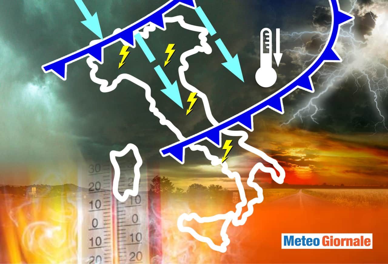 Meteo con stop del caldo africano estremo, ma il refrigerio non durerà