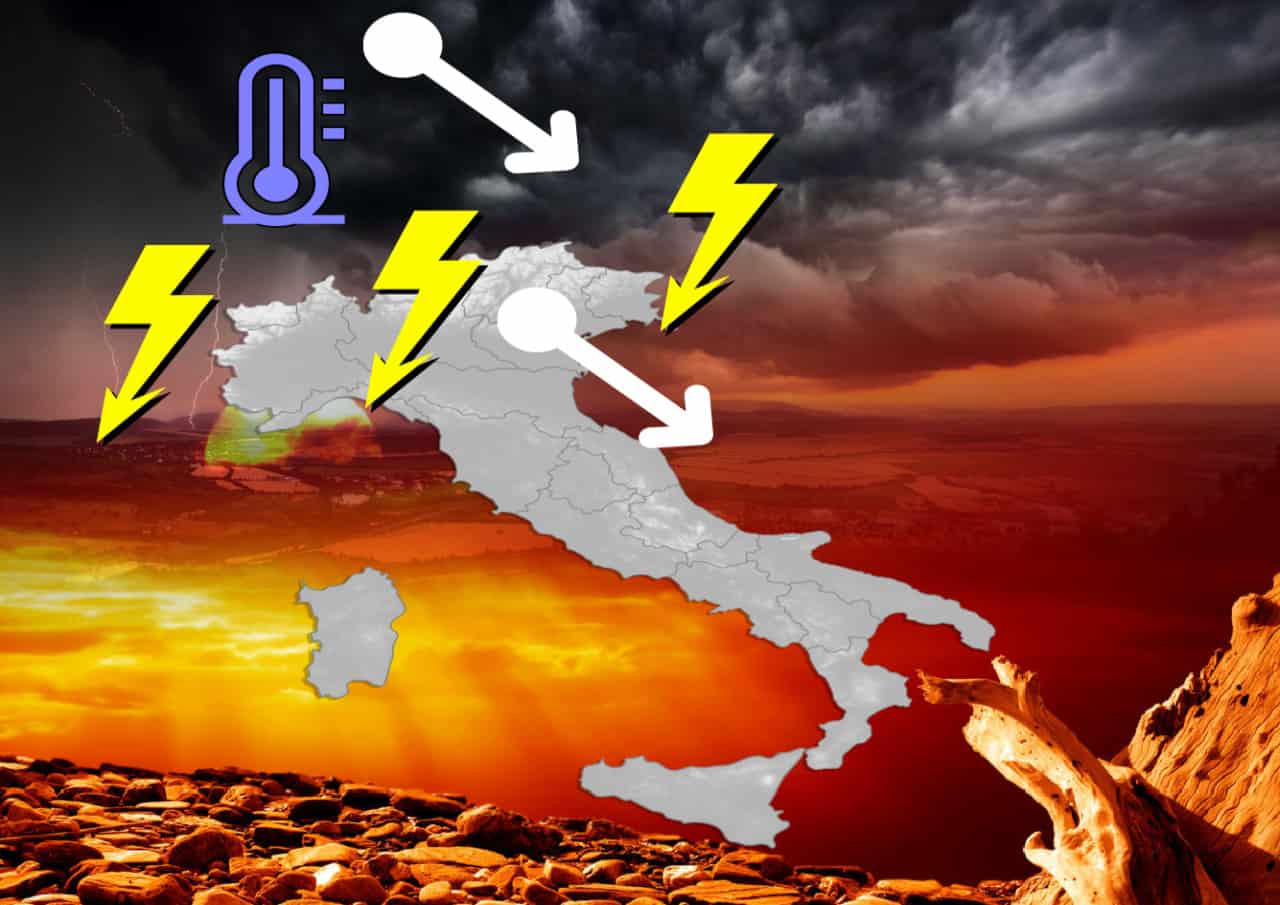 Meteo prossima settimana: il caldo si smorza, a suon di temporali