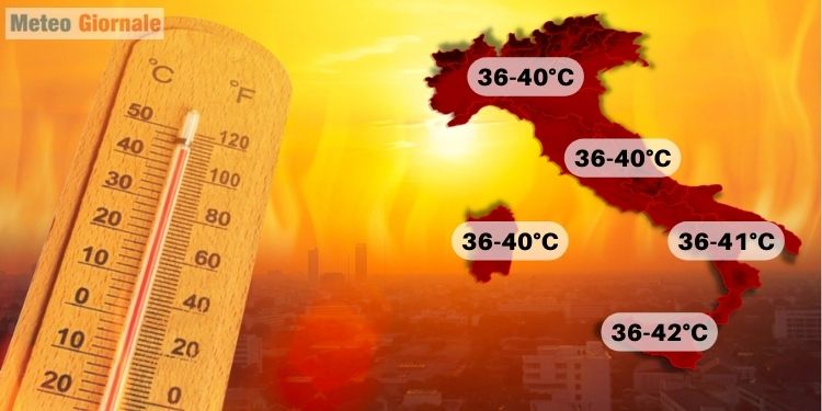 Meteo Italia, inizia una settimana di caldo a 40 gradi