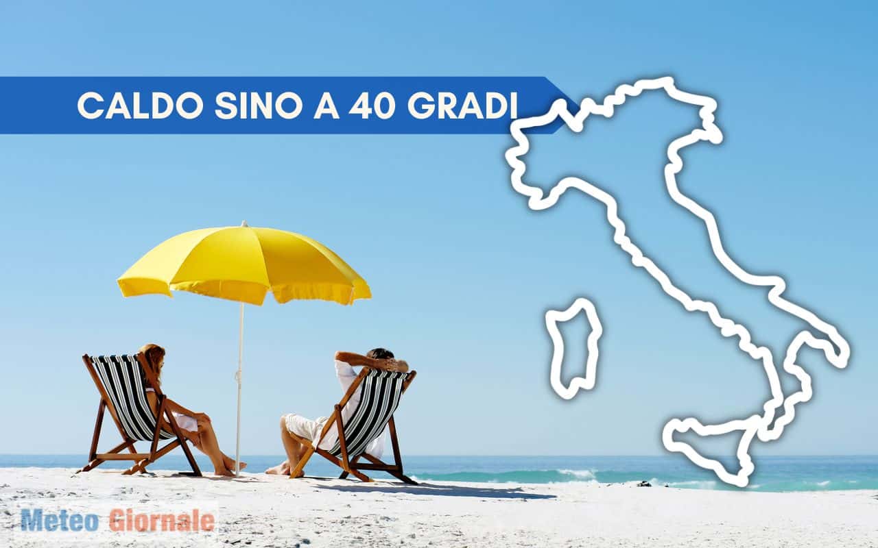 Meteo: anche oggi temperature altissime in Italia. 40 gradi appena toccati a Cagliari