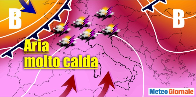 Meteo sino 4 Agosto: caldo asfissiante in aumento per due settimane