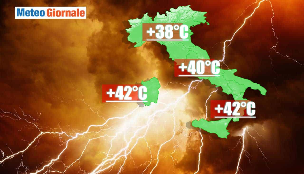 Rischiamo due settimane roventi, con temperature anche di 40 gradi