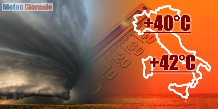 Meteo settimana con mostruosa ondata di caldo. Temperature anche oltre i 40 gradi