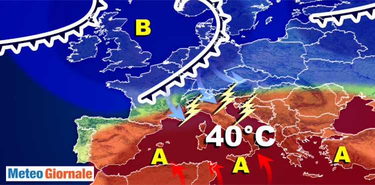 Due settimane di caldo a 40 gradi. Boom di piogge ad Agosto. Refrigerio