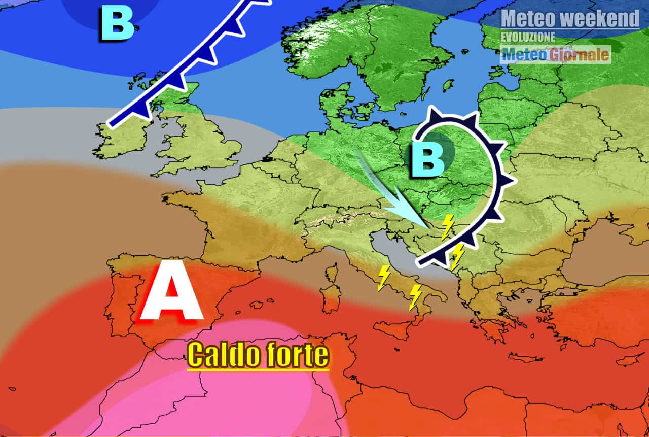 Meteo Italia: raffica di temporali, ma prossima settimana torna il caldo africano