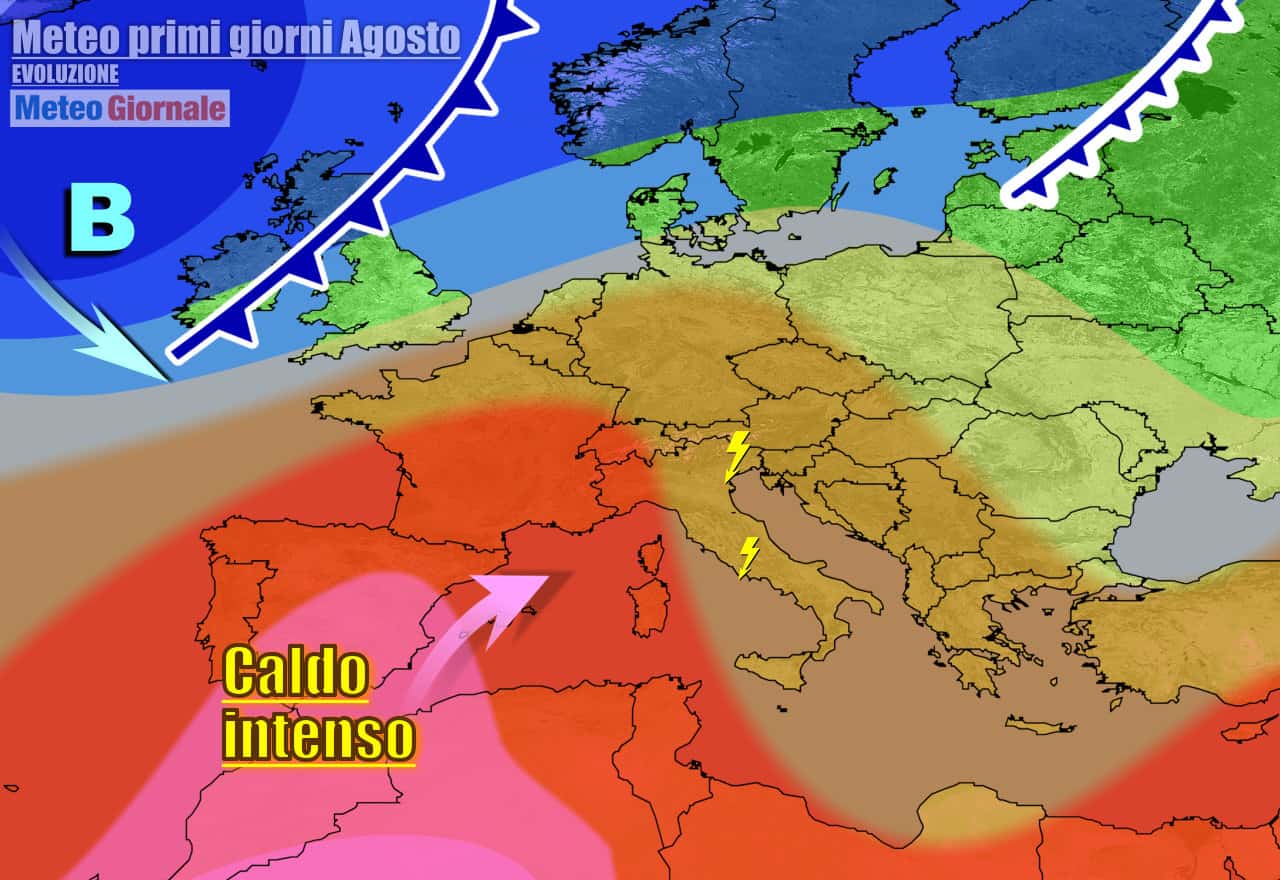 Meteo Italia: riecco l’anticiclone africano, inizio Agosto di gran caldo