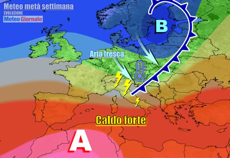 Meteo Italia: forti temporali a partire dal Nord, temperature in netto calo