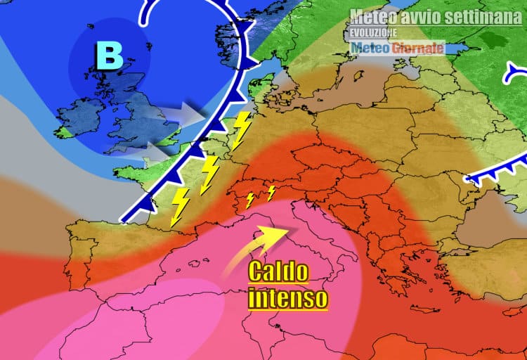 Meteo Italia: caldo africano al top, ma incombono i temporali