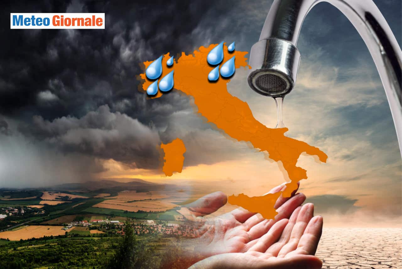 Meteo: siccità e caldo, nuovo scenario e ritorno della pioggia sull’Italia. Ancora altre stime