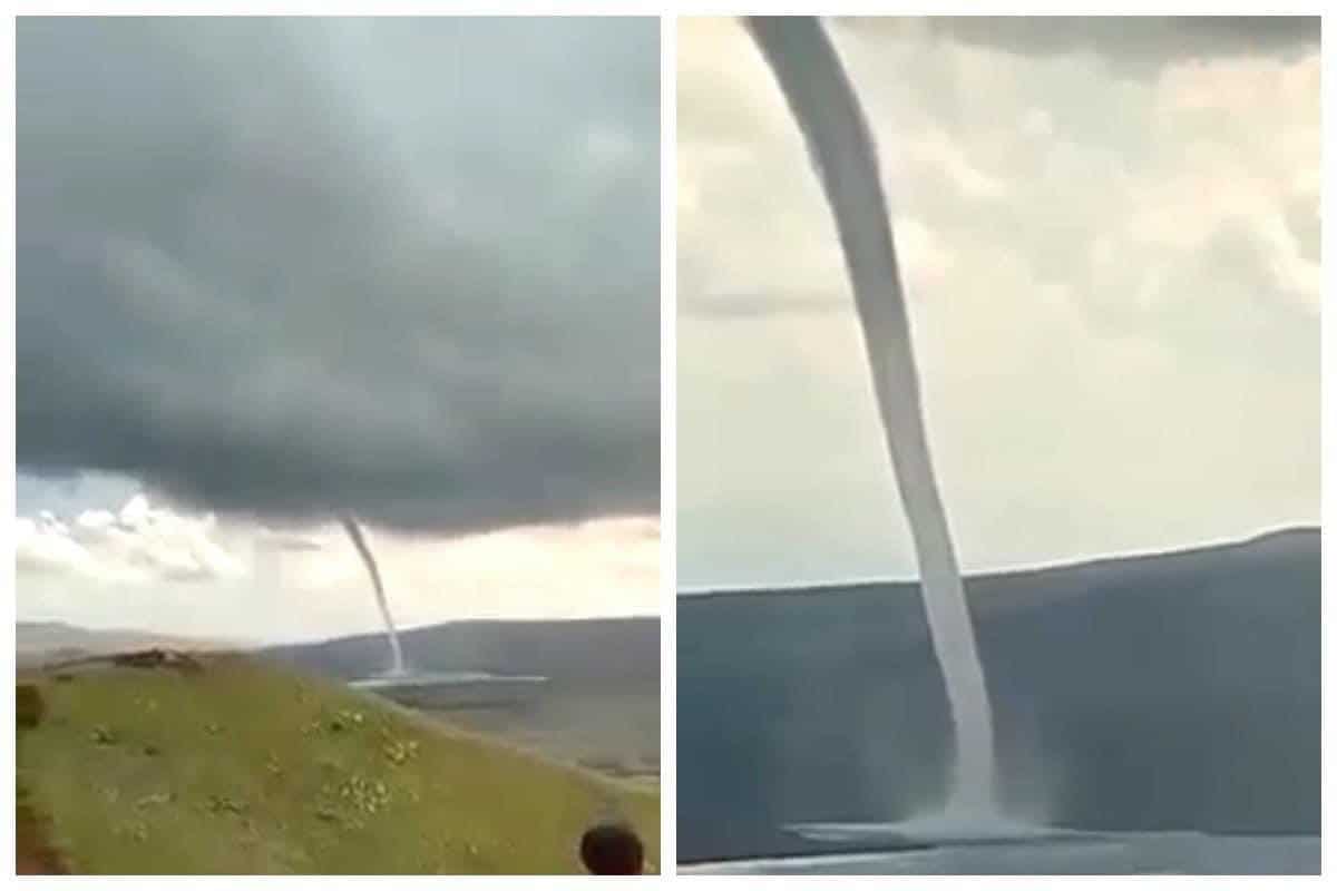 Tromba marina a d Alagollyar, nella regione del Kalbajar. Azerbaigian