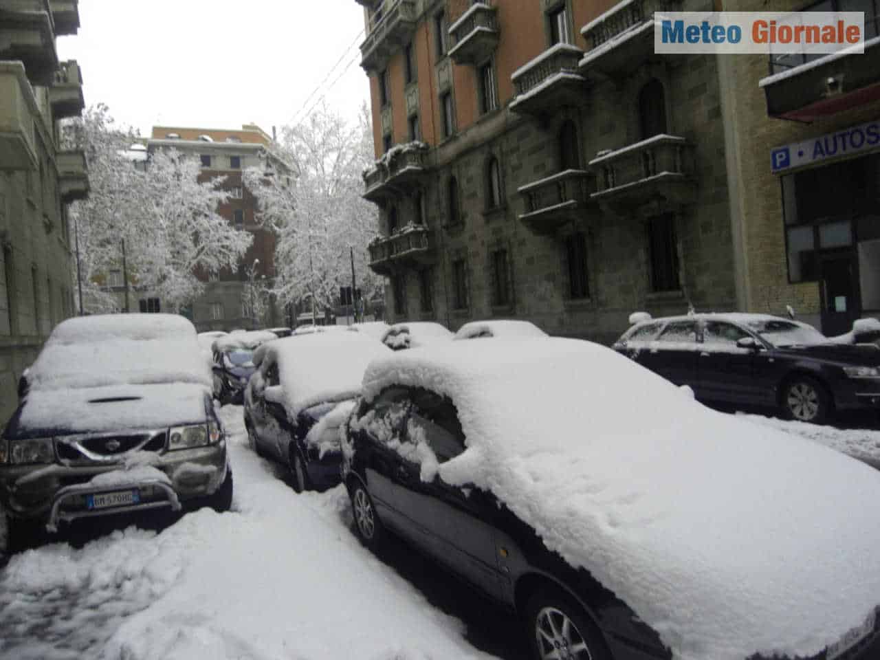 Una grande nevicata a Milano