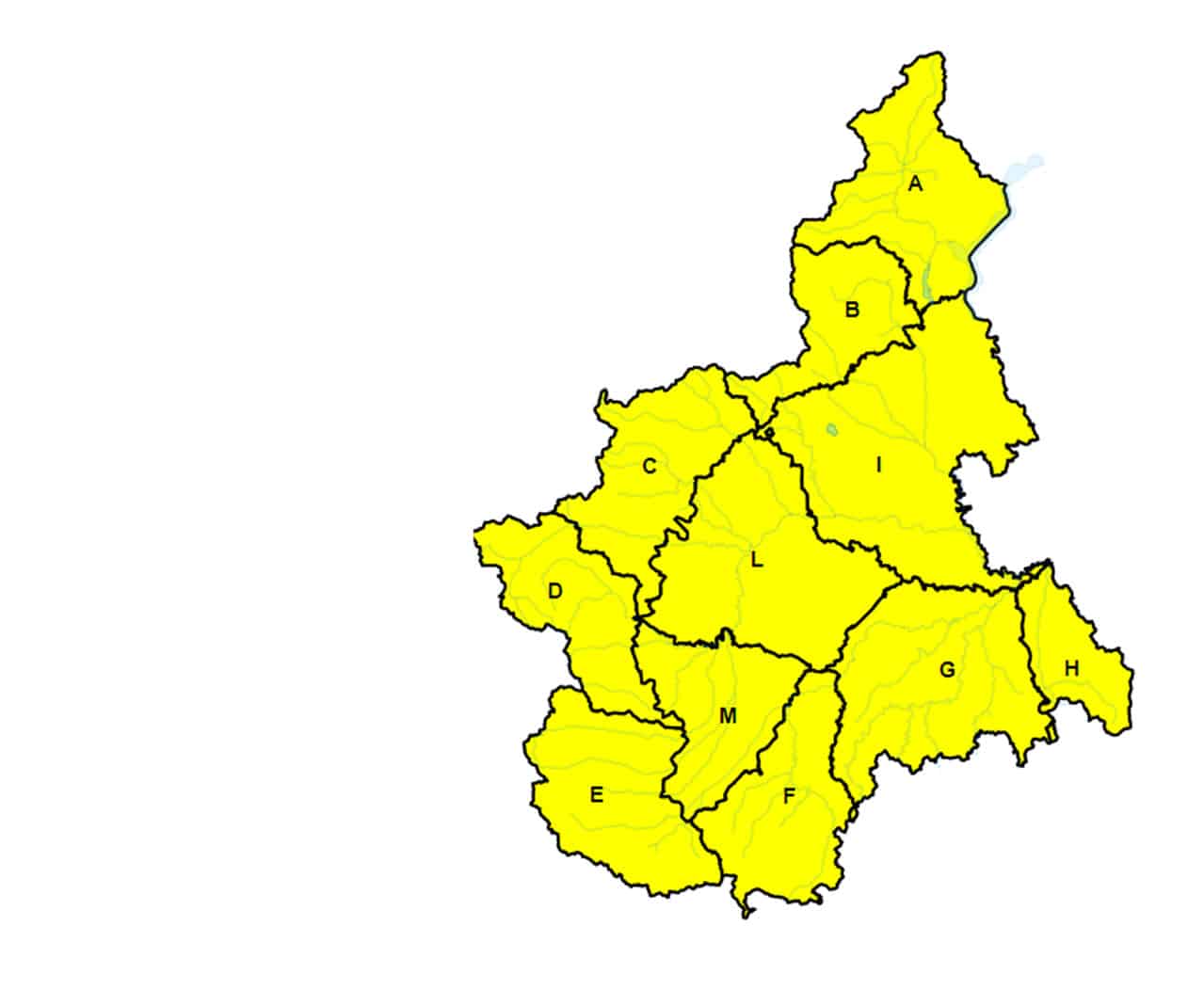 Allerta meteo Protezione Civile Piemonte