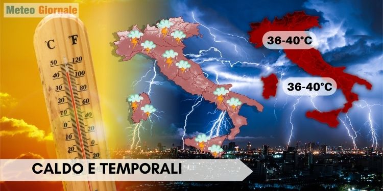 Meteo 15 giorni di caldo infernale, poi burrasche violente estive
