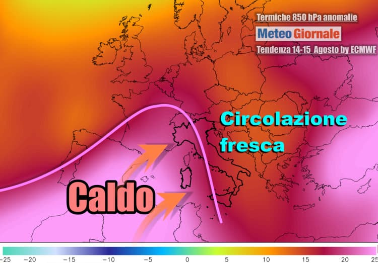 Meteo: break del grande caldo africano, che ci riprova attorno a Ferragosto