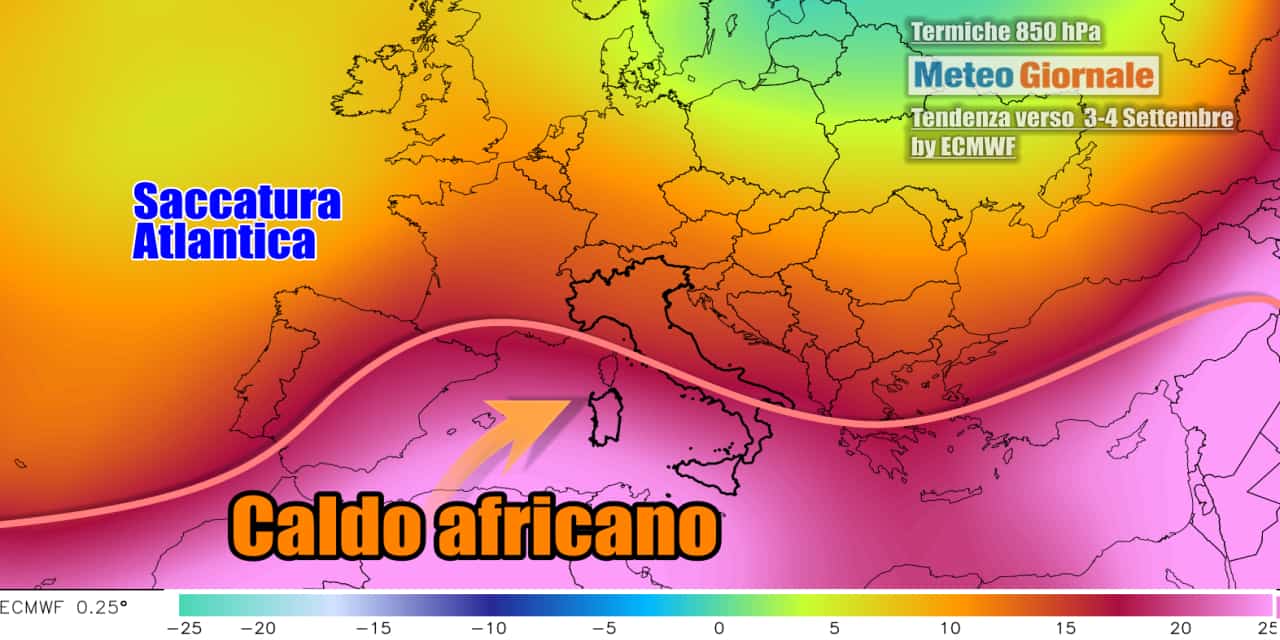Tornerà il caldo africano su parte d'Italia