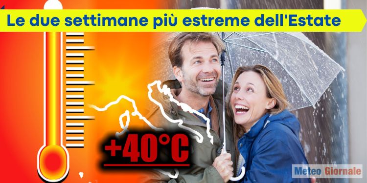 Meteo dal caldo ormai disumano, non se ne può più. Umidità e temporali tropicali
