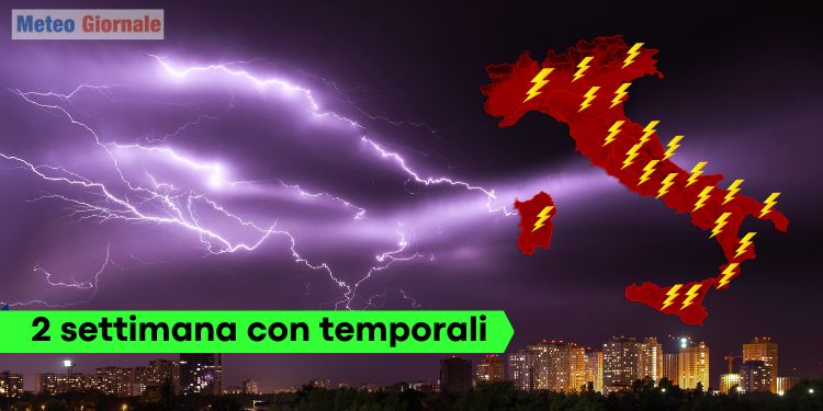 Meteo Italia, ben due settimane di temporali. Piogge anche intense. Notizie sul Ferragosto