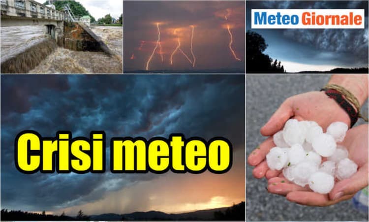 Meteo caotico con temporali e grandine, crisi precoce dell’Estate d’Agosto