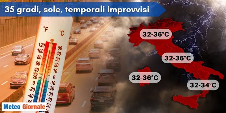 Meteo Italia, tornerà a far caldo sino a 35 gradi