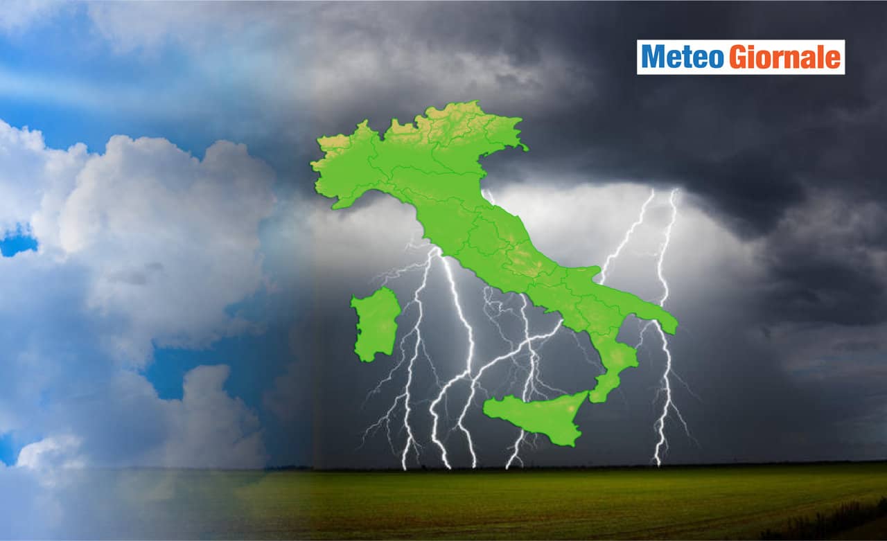 Meteo: Estate di Agosto cambia volto, Italia sferzata da piogge e temporali