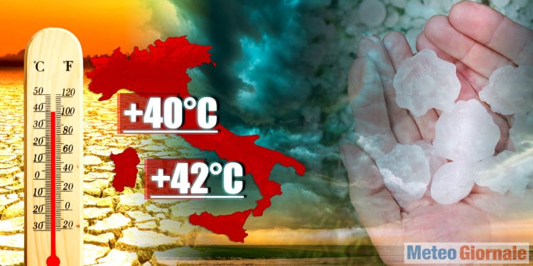 Meteo Italia: due settimane tra temporali e 40 gradi. Clima tropicale