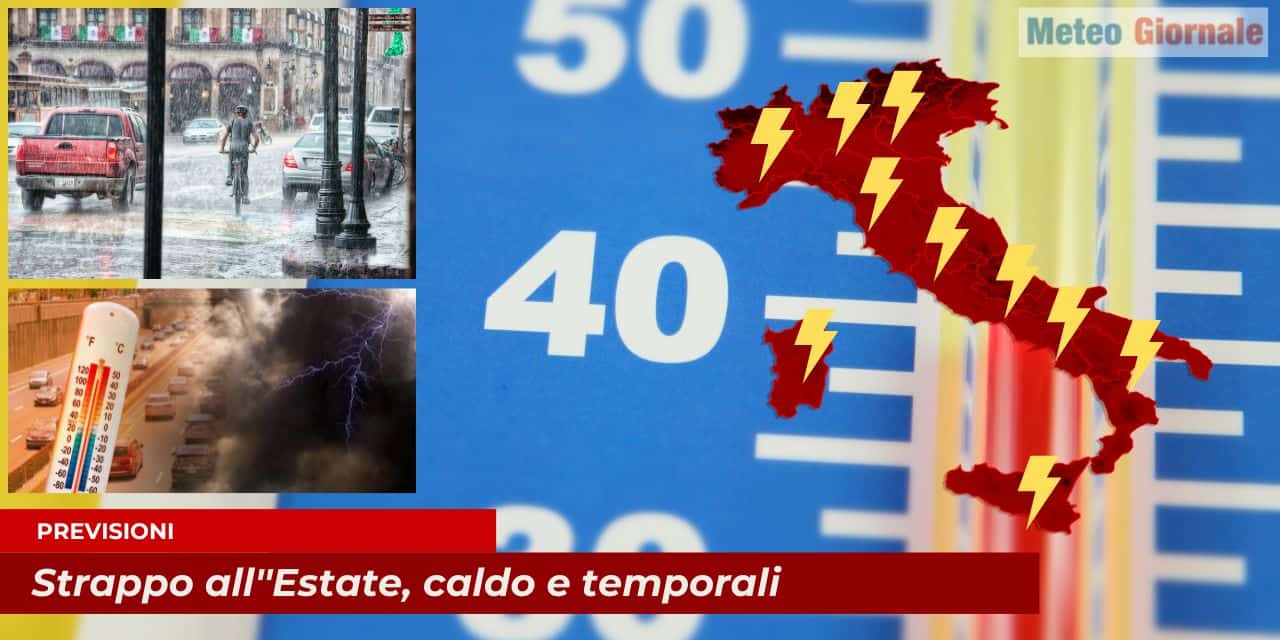 Meteo 15 giorni rottura dell’Estate poi caldo d’Africa . Clima da Tropici