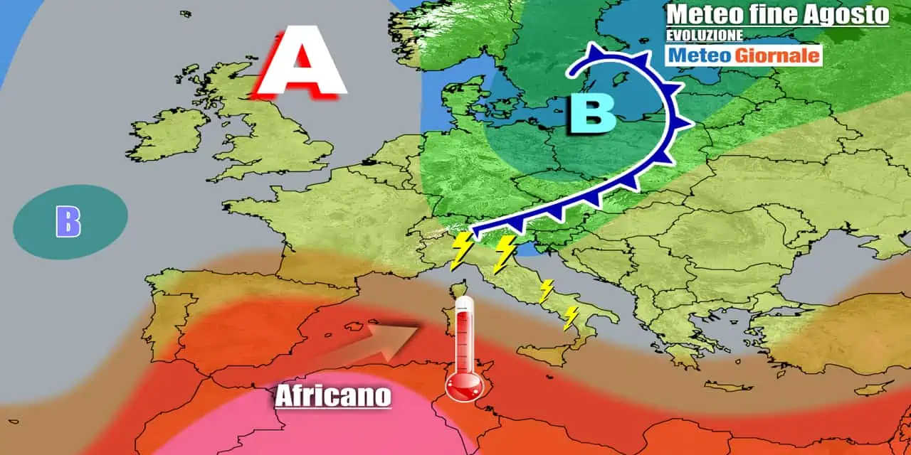 Agosto chiuderà nel segno dei temporali