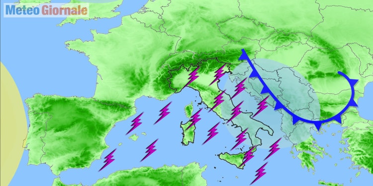 L'Italia immersa nel meteo tropicale, di nuovo caldo, ma ancora temporali intensi