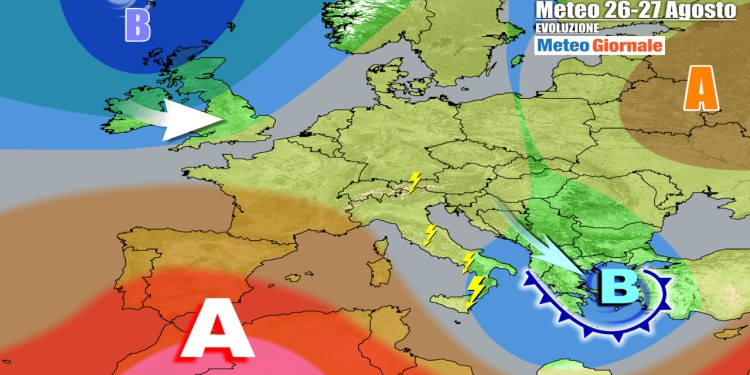 Meteo Italia: tra forti temporali e nuovo caldo in arrivo a fine Agosto