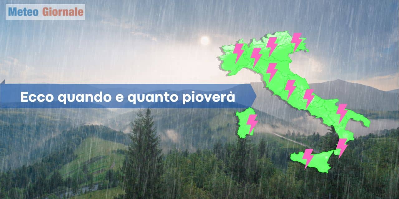 Pioverà tantissimo, la tendenza meteo climatica cancella la siccità estrema