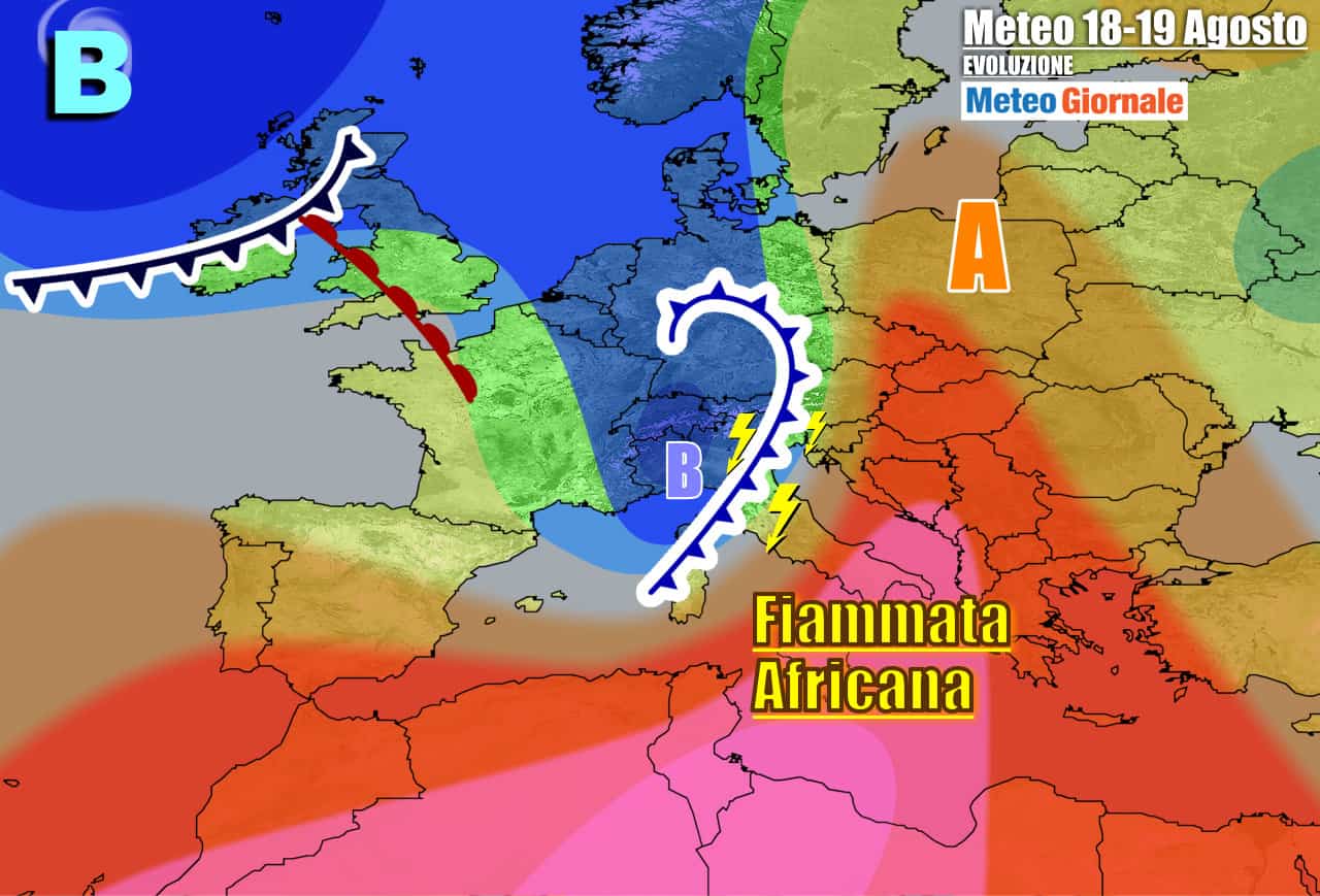 Meteo Italia: dal caldo africano ai forti temporali con refrigerio