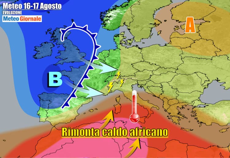 Meteo Italia: caldo infernale dopo Ferragosto, seguito da furiosi temporali