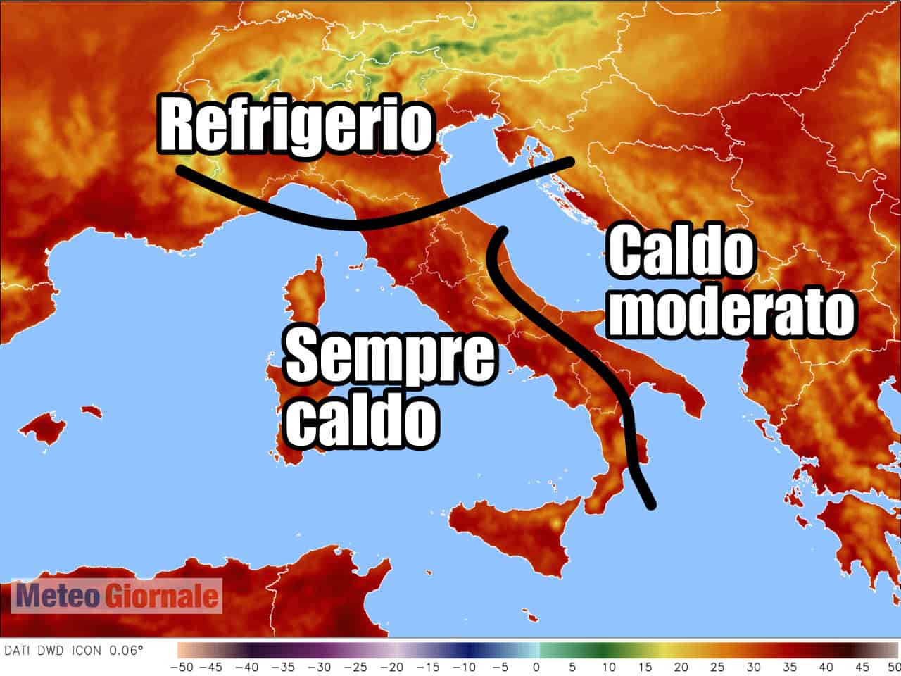 Temperature in Italia, arriva il refrigerio nel Nord Italia