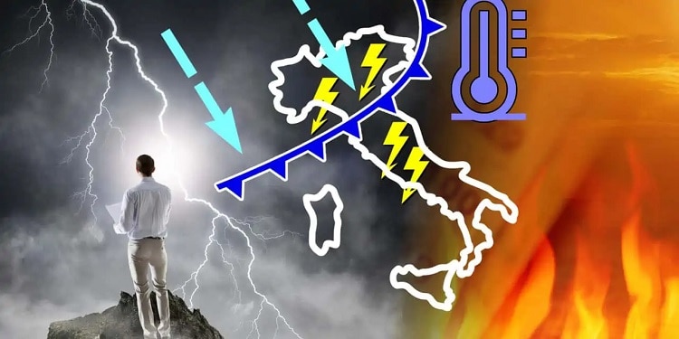 Meteo: sta arrivando una burrasca con temporali di forte intensità e grandine anche di grosse dimensioni
