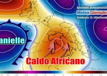 Nuova espansione dell'anticiclone africano