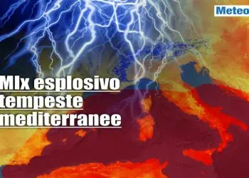 Rischio temporali violentissimi a causa del troppo caldo