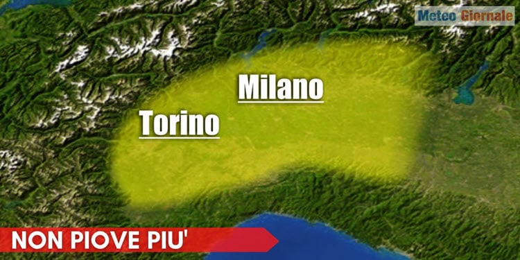 Piemonte e Lombardia occidentale, meteo ancora siccitoso. Proprio non vuole piovere